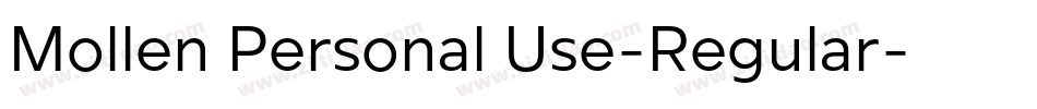 Mollen Personal Use-Regular字体转换